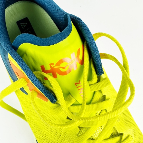 Hoka One One Zinal Evening Primrose Blue Coral Trail Running Sneakers 11.5D Mens - Picture 16 of 16